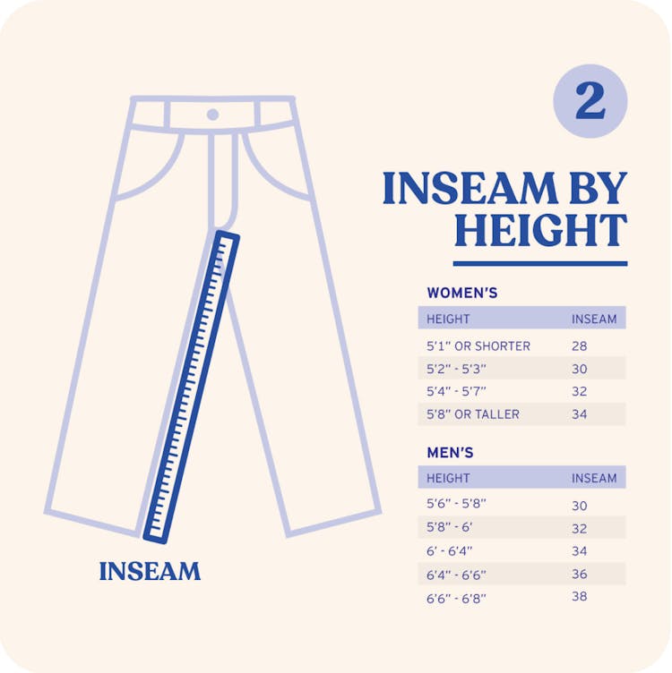 Levis jeans top mens size guide